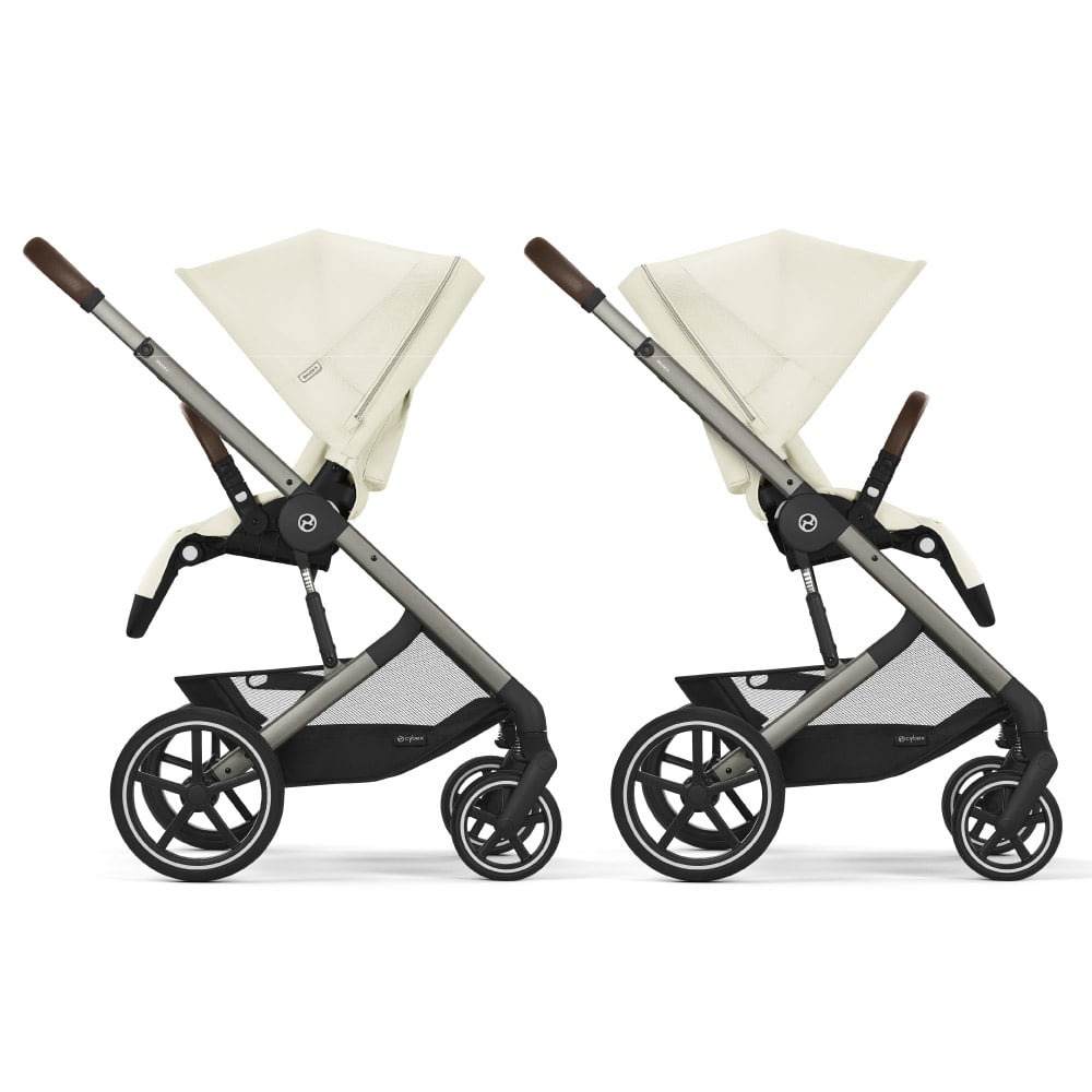Carucior Cybex Balios S Lux 3 in 1 Taupe/Seashell Beige cu Scoica Auto Cloud G i-Size Plus reclinabila [3]