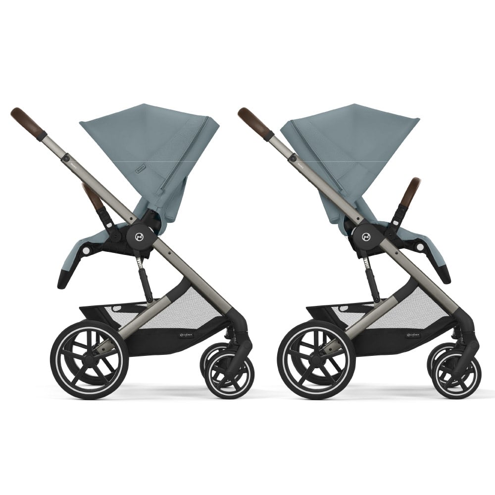 Pachet Black Friday Carucior Cybex Balios S Lux 4 in 1 Taupe/Stormy Blue cu Scoica Auto Cloud G i-Size Plus reclinabila [3]