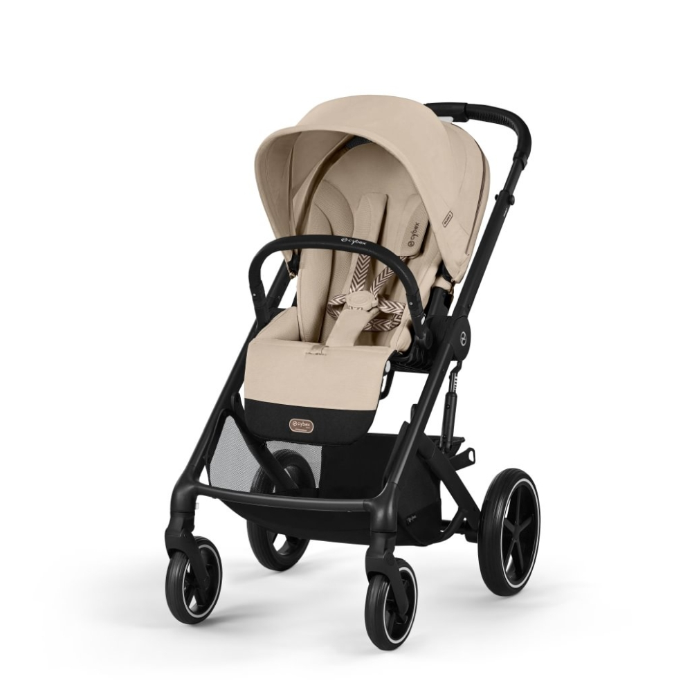 Carucior Cybex Balios S Lux 4 in 1 Black/Almond Beige cu Scoica Auto Cloud G3 si Baza G3 [3]
