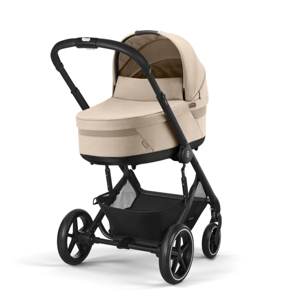 Carucior Cybex Balios S Lux 4 in 1 Black/Almond Beige cu Scoica Auto Cloud G3 si Baza G3 [2]