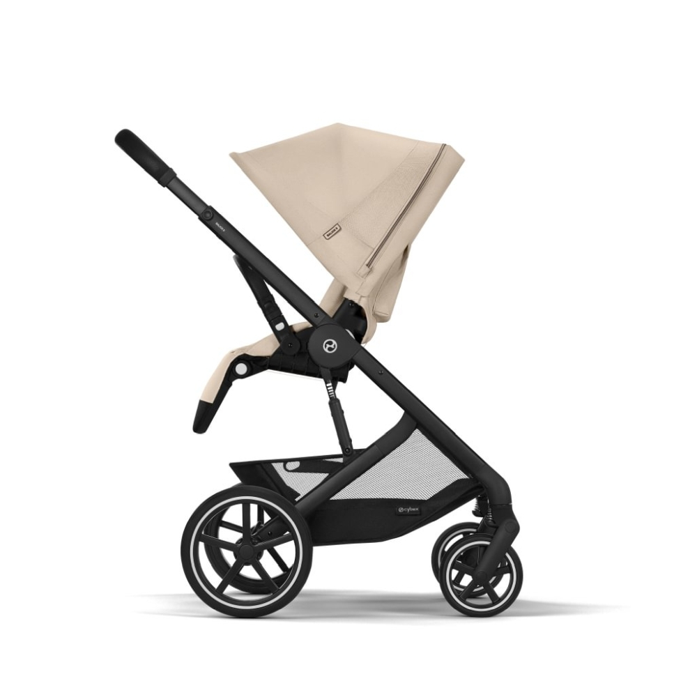 Carucior Cybex Balios S Lux 3 in 1 Black/Almond Beige cu Scoica Auto Cloud G3 [5]