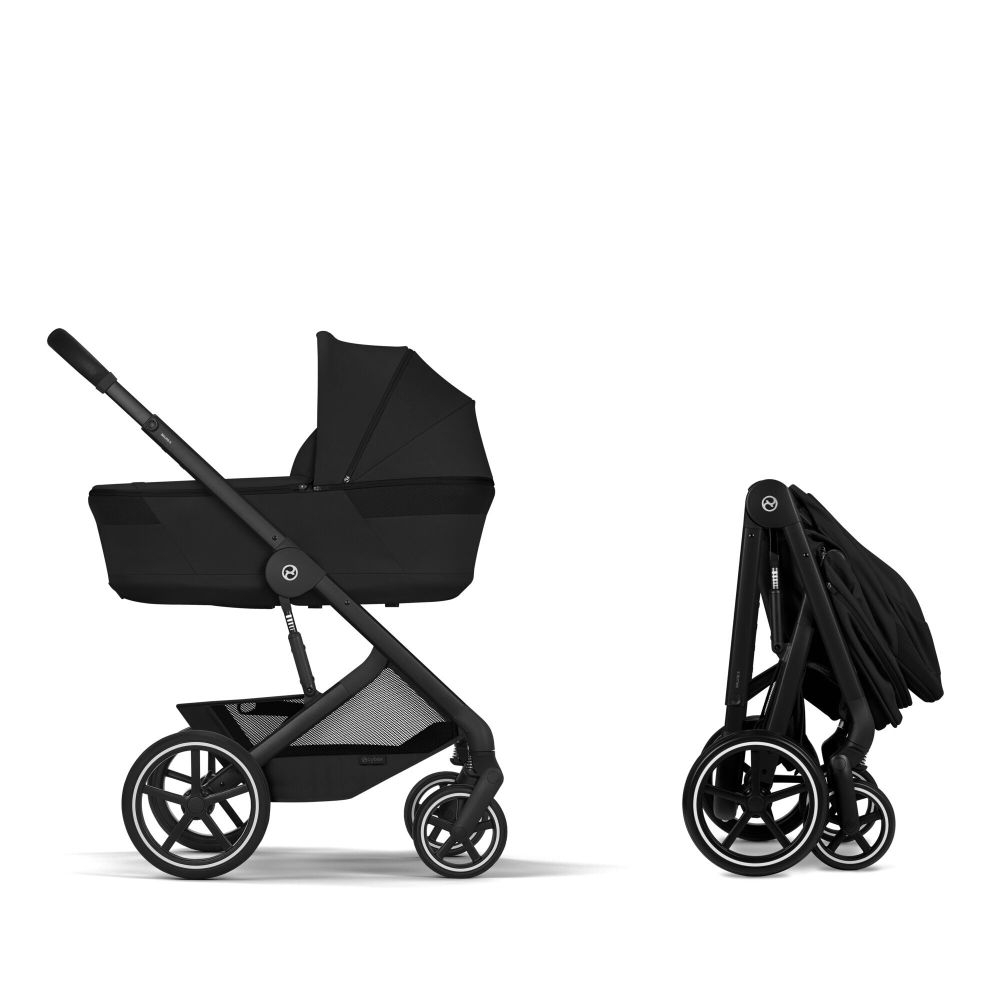 Carucior Cybex Balios S Lux cu landou pliabil Balios Black/Moon Black 2026 [4]