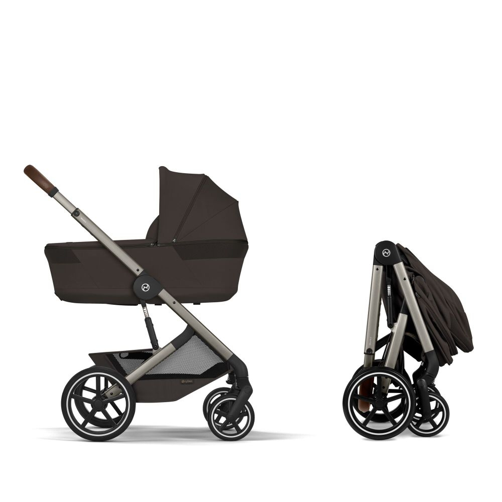Carucior Cybex Balios S Lux cu landou pliabil Balios Taupe/Chocolate Brown 2026 [4]