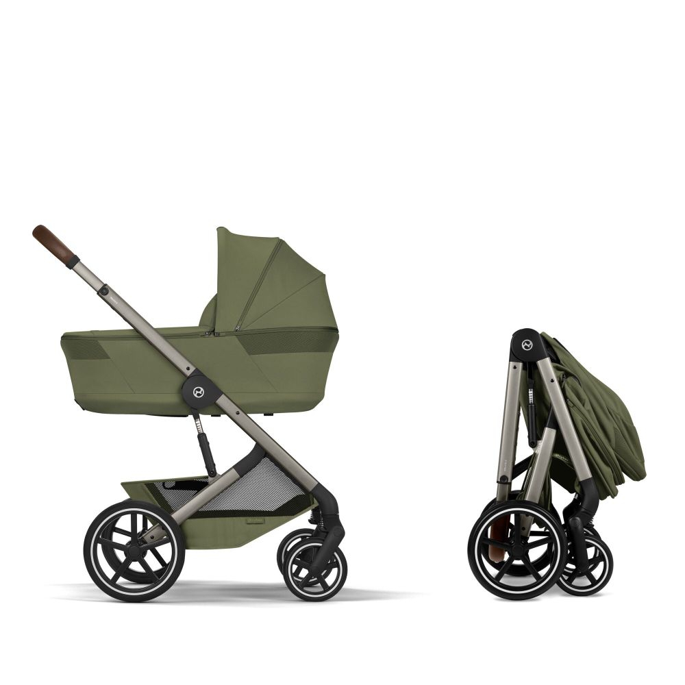 Carucior Cybex Balios S Lux cu landou pliabil Balios Taupe/Moss Green 2026 [4]