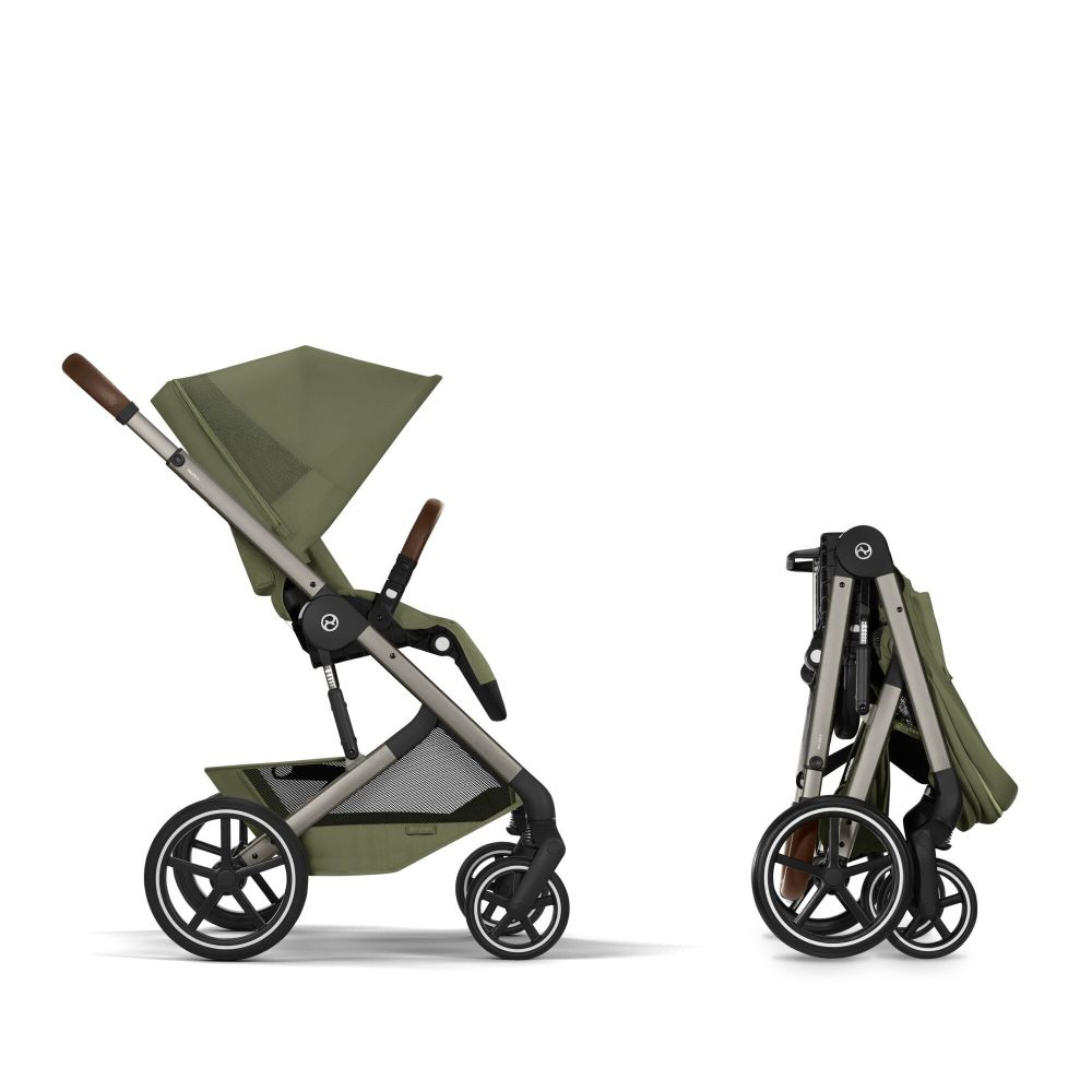 Carucior Cybex Balios S Lux cu landou pliabil Balios Taupe/Moss Green 2026 [9]