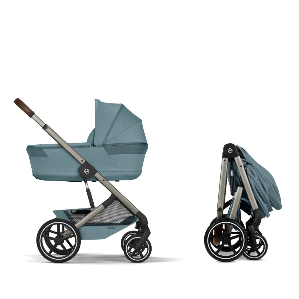 Carucior Cybex Balios S Lux cu landou pliabil Balios Taupe/Stormy Blue 2026 [4]