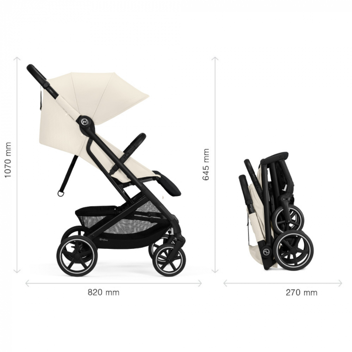 Carucior Cybex Beezy B Black/Canvas White [5]