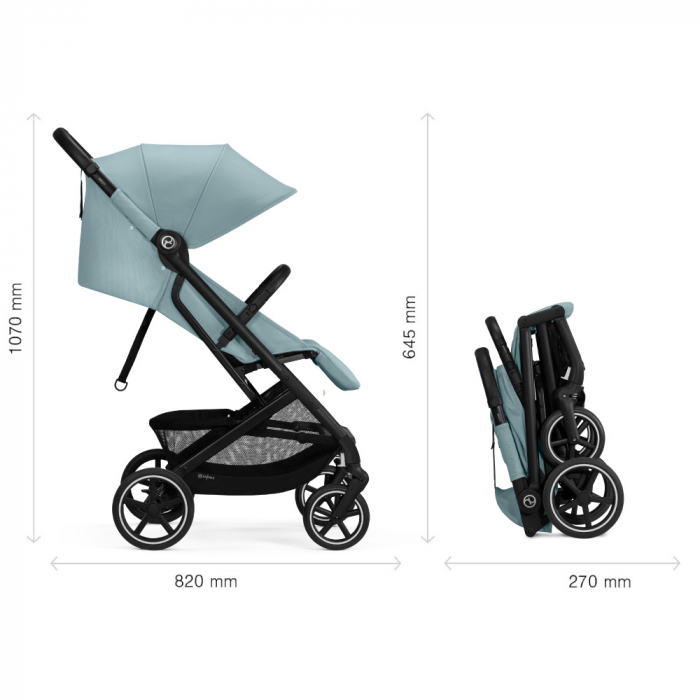 Carucior Cybex Beezy B Black/Stormy Blue-Resigilat [5]