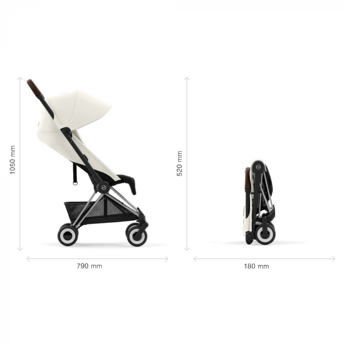 Carucior Cybex Coya Chrome Dark Brown/Off White [5]