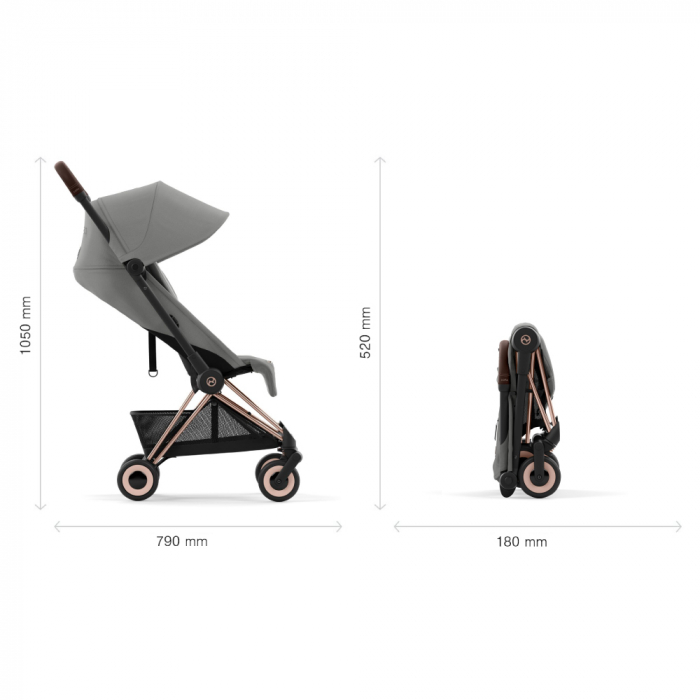 Carucior Cybex Coya Rosegold/Mirage Grey [5]