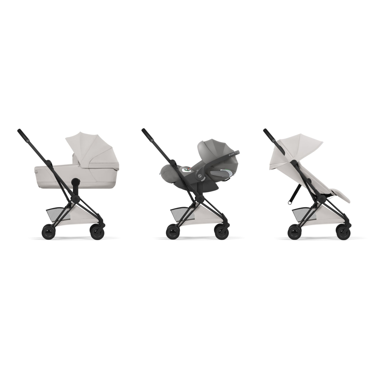 Carucior Cybex Coya Style Matt Black/City Grey 3 in 1 [2]