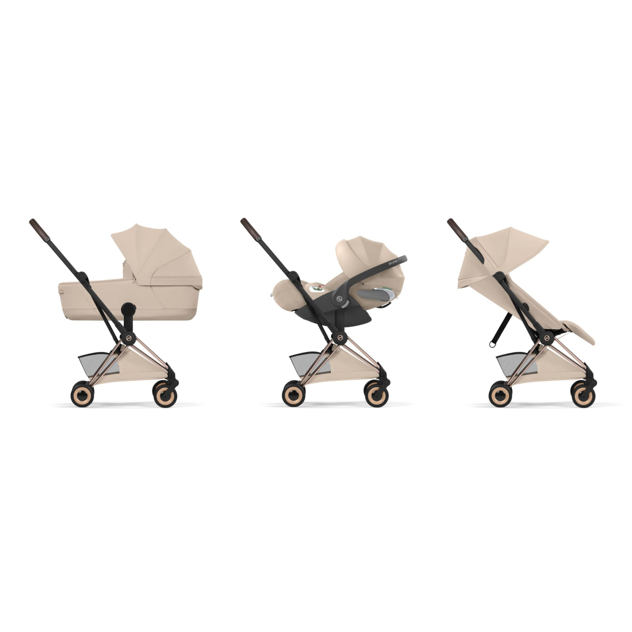 Carucior Cybex Coya Style Matt Black/Cozy Beige 3 in 1 [2]