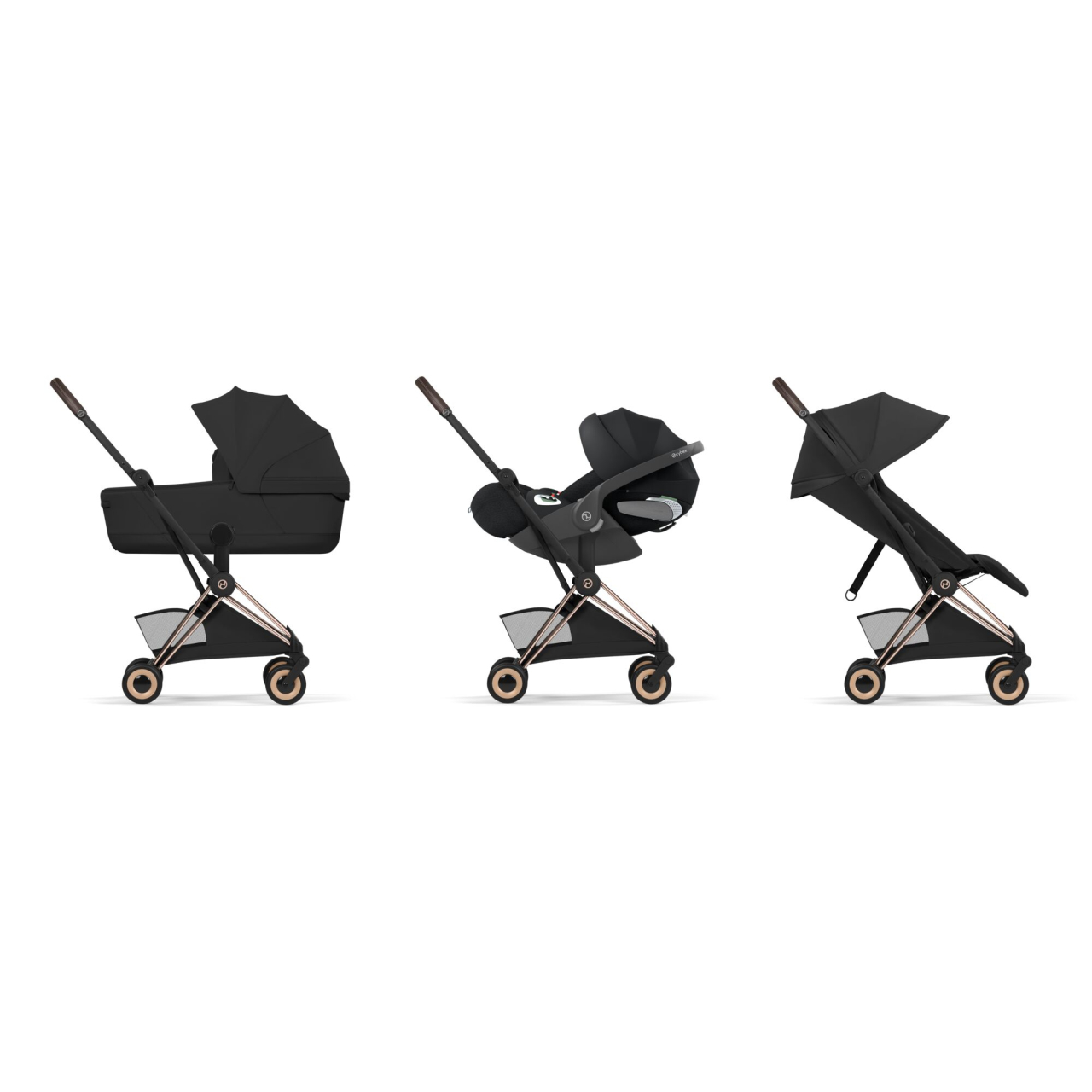 Carucior Cybex Coya Style Rosegold/Sepia Black 3 in 1 [2]