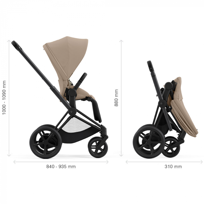 Carucior Cybex e-Priam 2 in 1 Cozy Beige [7]