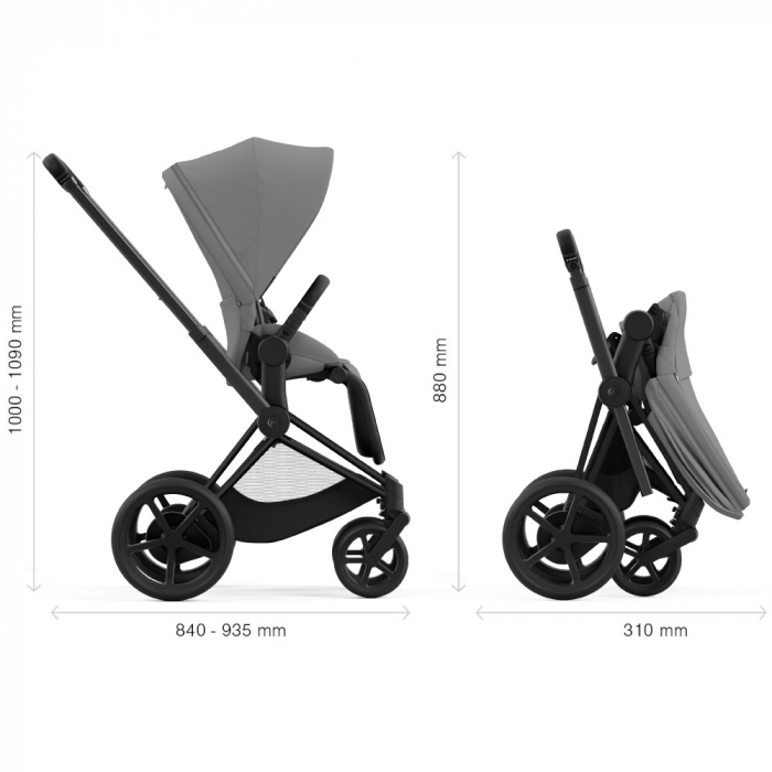 Carucior Cybex e-Priam 2 in 1 Mirage Grey [7]