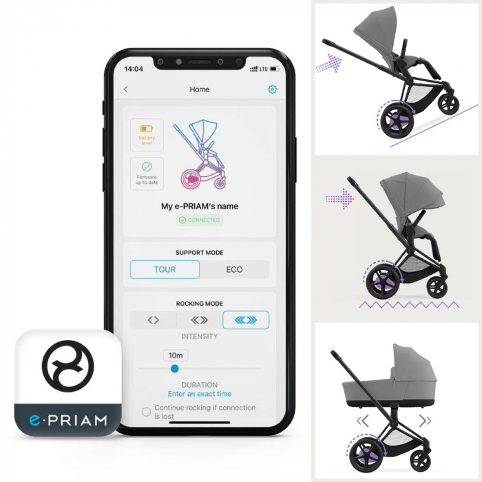 Carucior Cybex e-Priam 2 in 1 Mirage Grey [8]