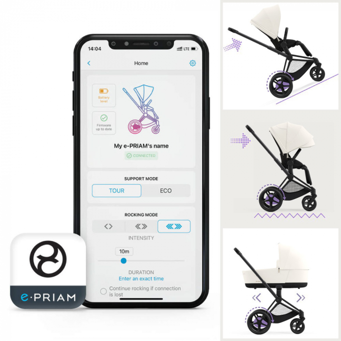 Carucior Cybex e-Priam 2 in 1 Off White [8]