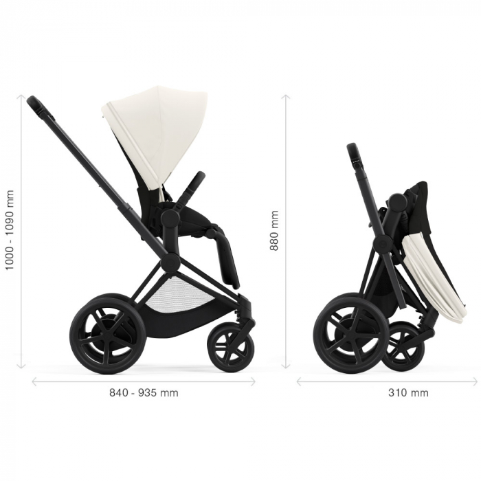 Carucior Cybex e-Priam 2 in 1 Off White [7]