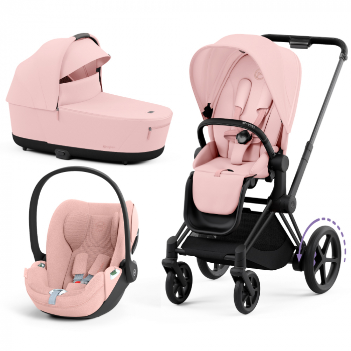Carucior Cybex e-Priam 3 in 1 Peach Pink [1]