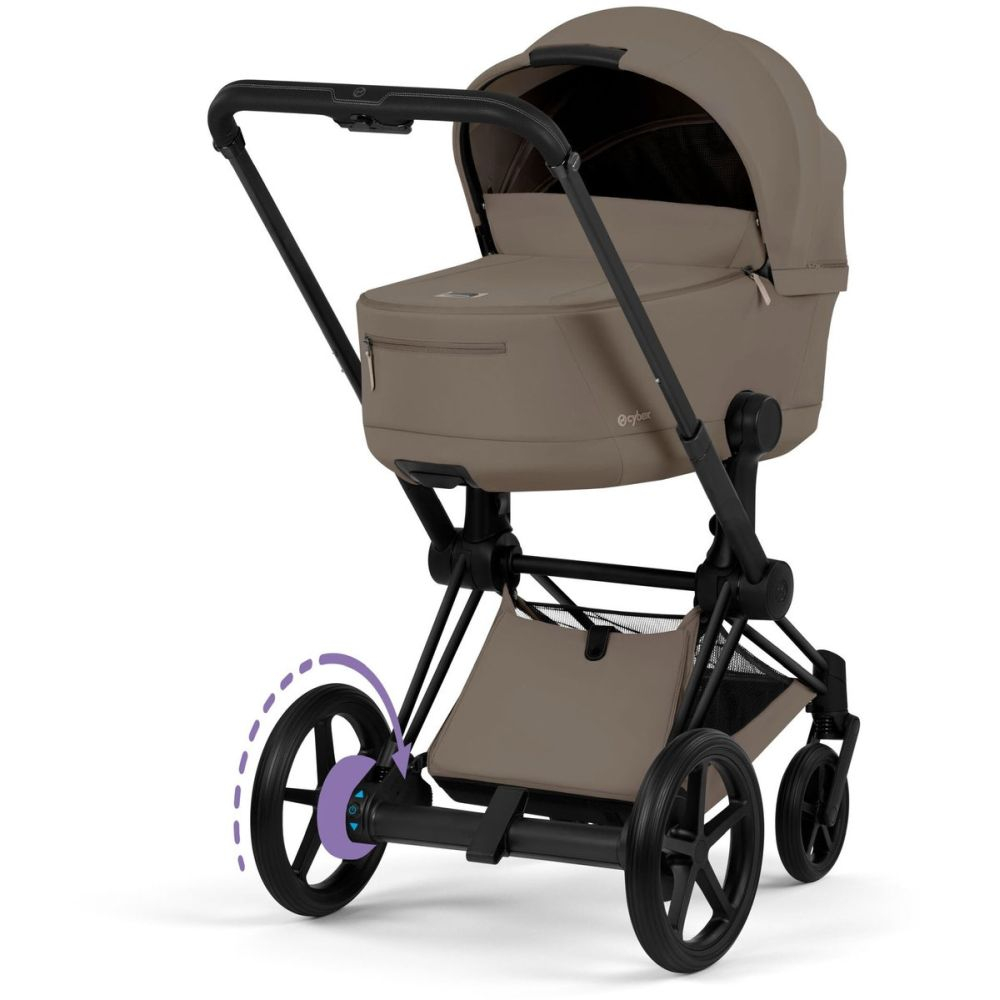 Carucior Cybex e-Priam Comfort Matt Black  Coconut Brown 2 in 1 [3]