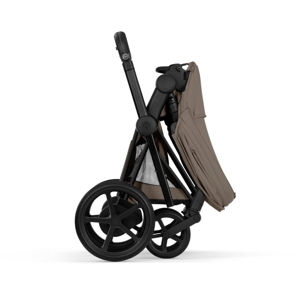 Carucior Cybex e-Priam Comfort Matt Black  Coconut Brown 2 in 1 [12]