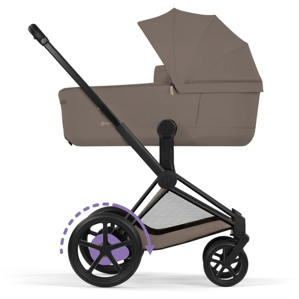 Carucior Cybex e-Priam Comfort Matt Black  Coconut Brown 2 in 1 [4]