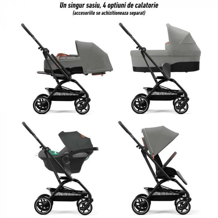 Carucior Cybex Eezy S Twist+2 Black/Lava Grey [5]