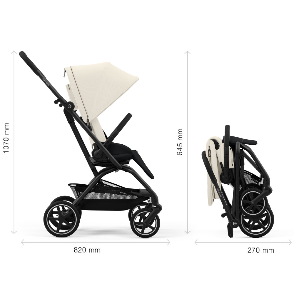 Carucior Cybex Eezy S Twist+2 Black/Canvas White 2 in 1 [8]