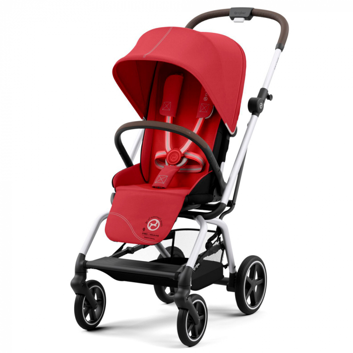 Carucior Cybex Eezy S Twist+2 Silver/Hibiscus Red-Resigilat [3]