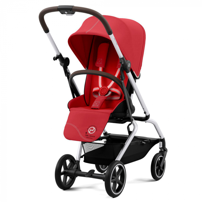 Carucior Cybex Eezy S Twist+2 Silver/Hibiscus Red-Resigilat [2]