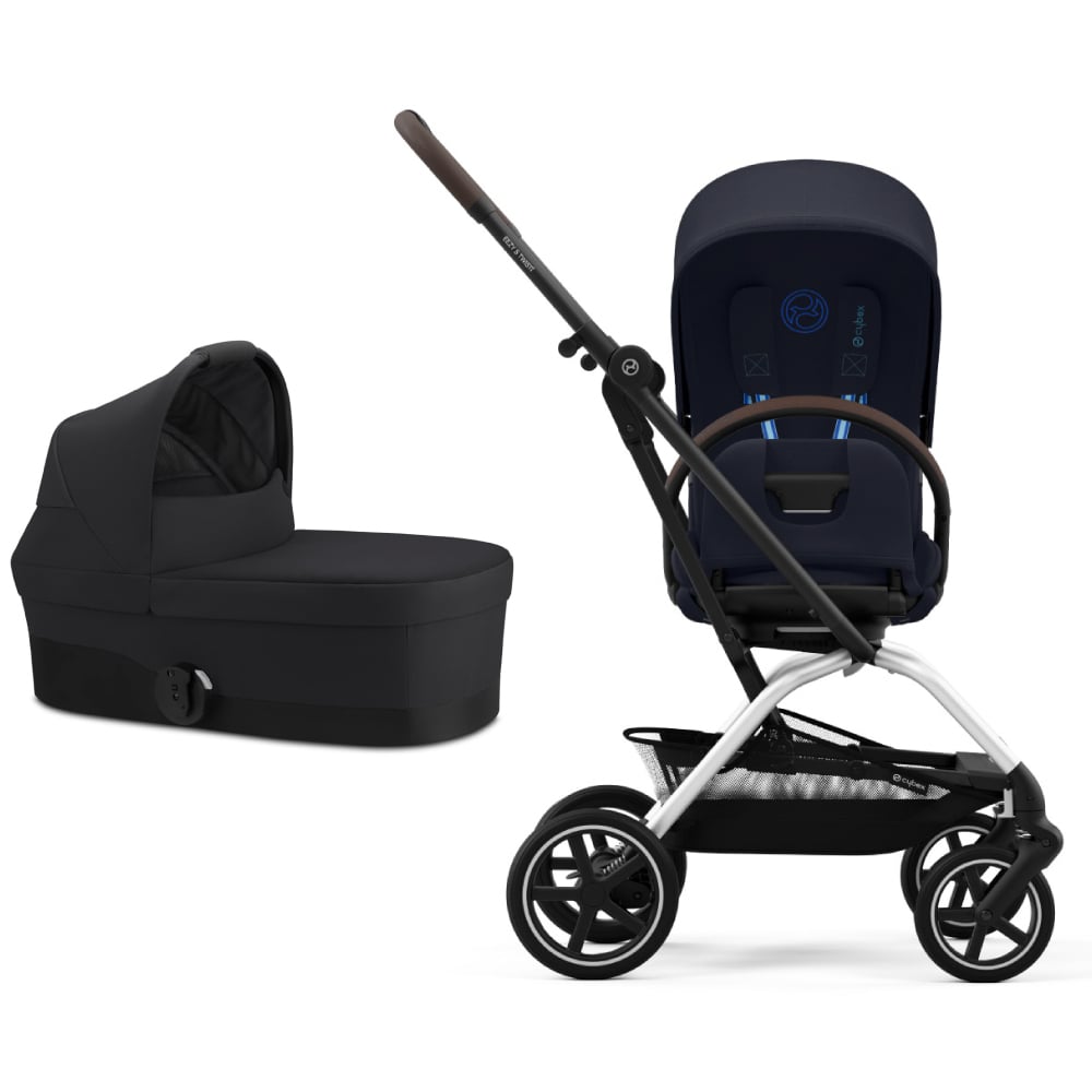 Carucior Cybex Eezy S Twist+2 Silver Dark Blue 2 in 1