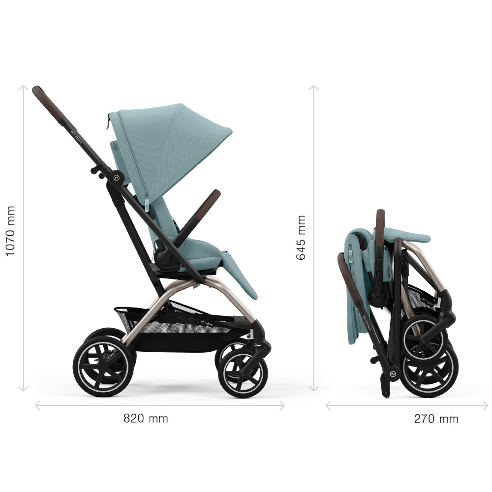Carucior Cybex Eezy S Twist+2 Taupe/Stormy Blue 2 in 1 [8]