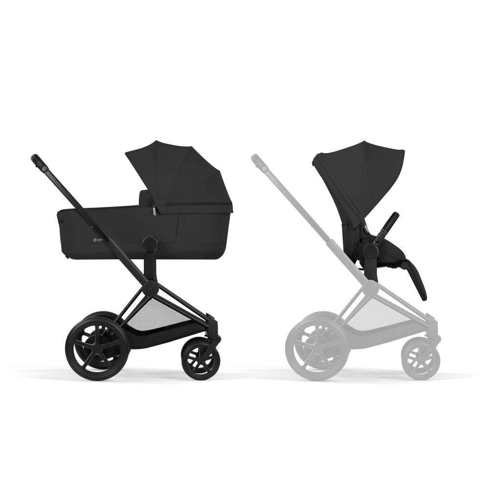 Carucior Cybex e-Priam Comfort Matt Black Sepia Black 2 in 1 [2]