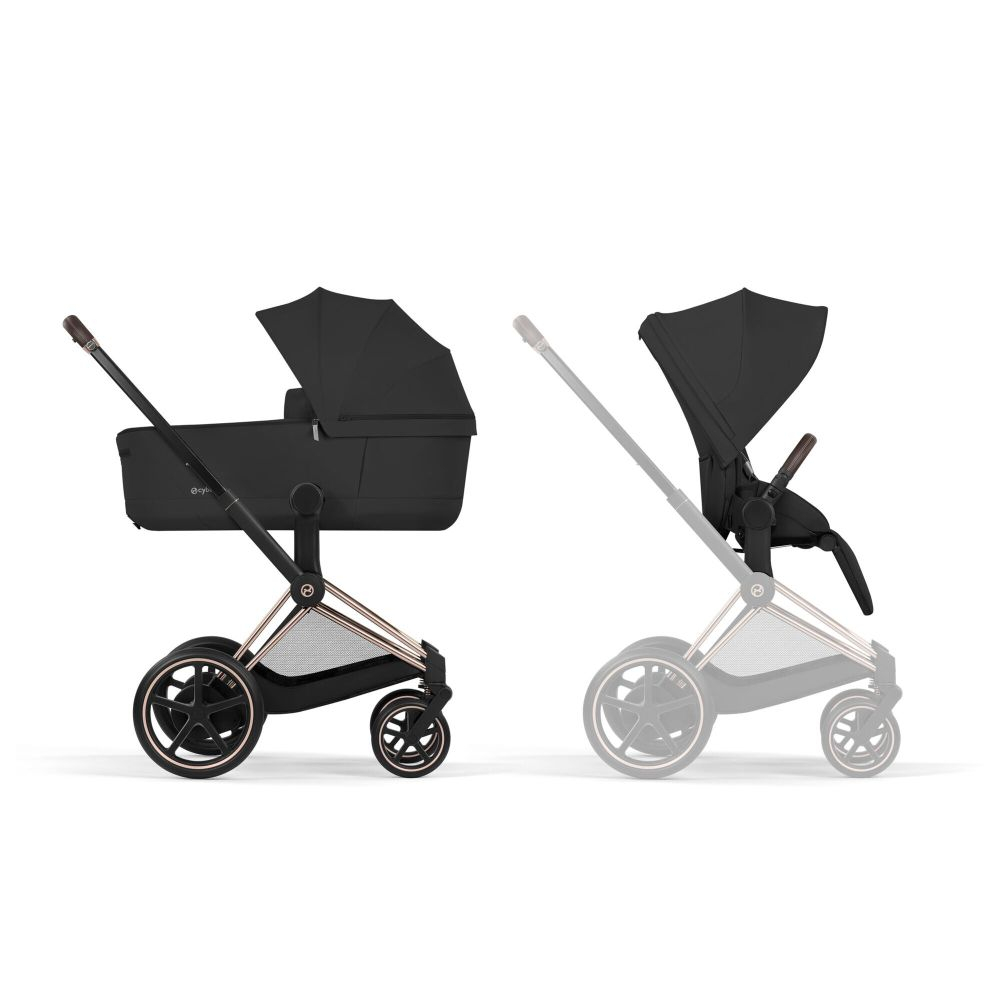 Carucior Cybex e-Priam Comfort Rosegold Sepia Black 2 in 1 [2]