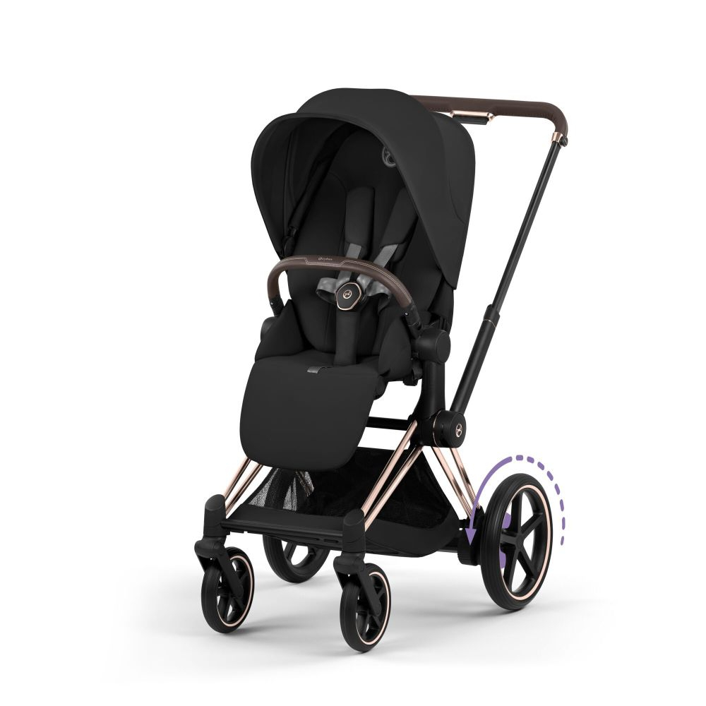 Carucior Cybex e-Priam Comfort Rosegold Sepia Black 2 in 1 [4]