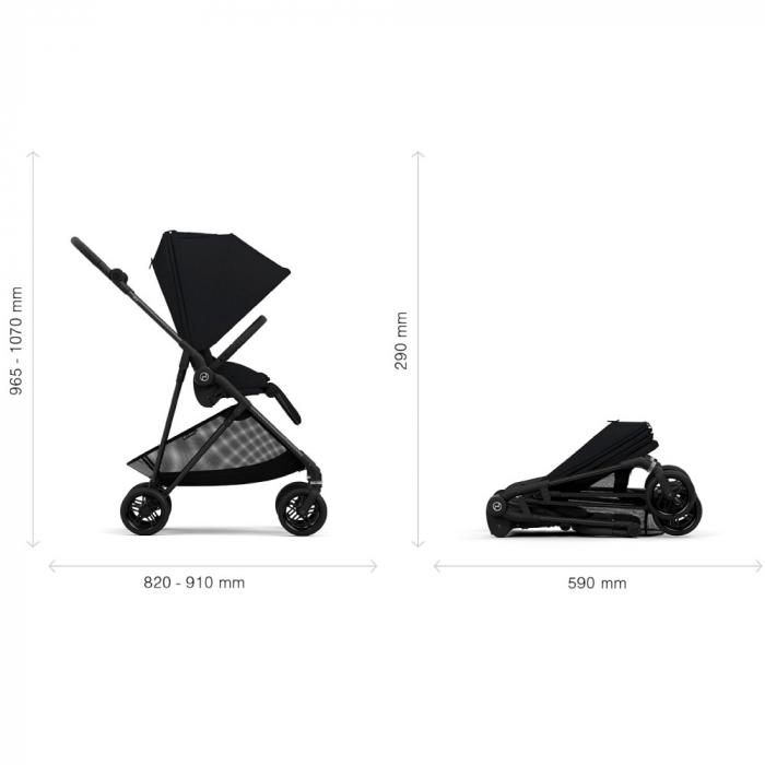 Carucior Cybex Melio Carbon B 2 in 1 Magic Black [10]