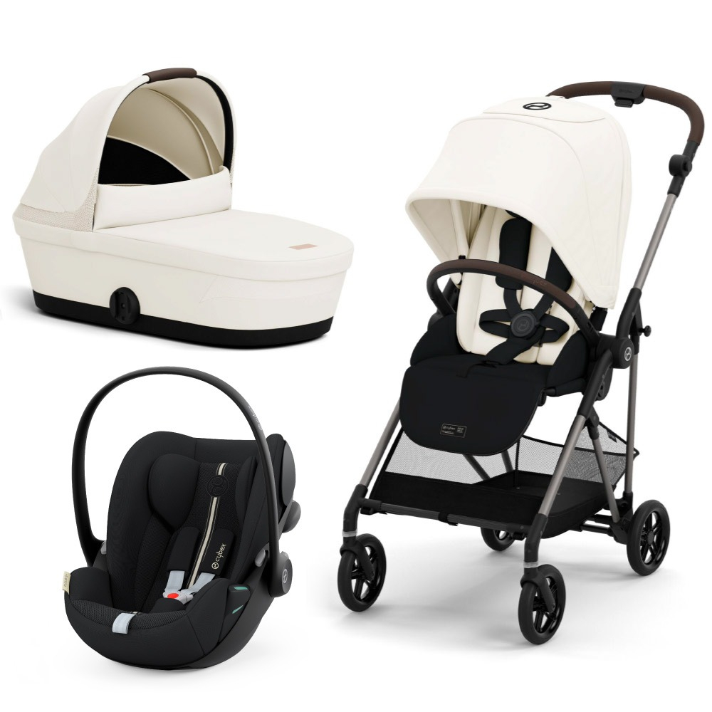 Carucior Cybex Melio B 3 in 1 Canvas White