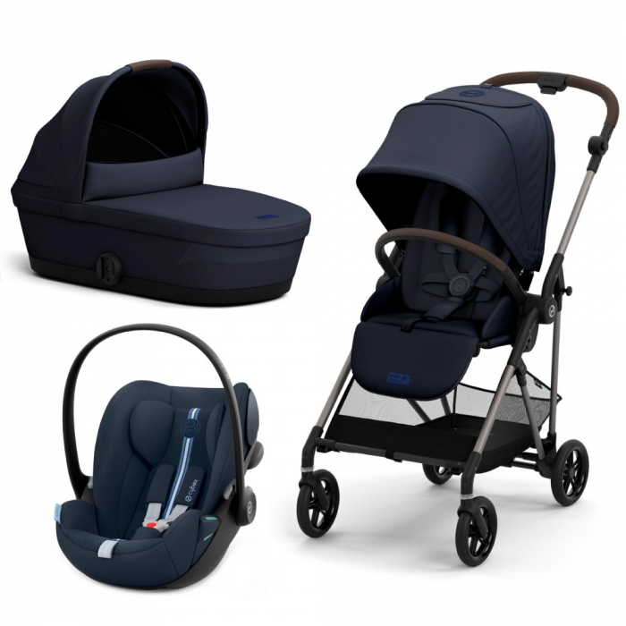 Carucior Cybex Melio B 3 in 1 Dark Blue