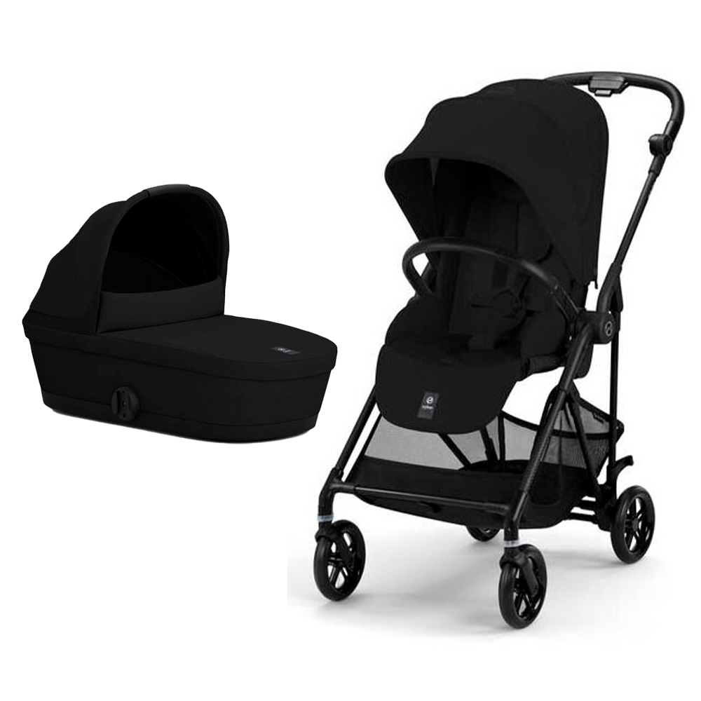 Carucior Cybex Melio Carbon 2 in 1 Magic Black