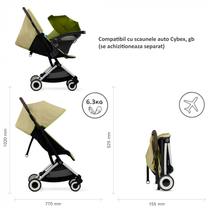 Carucior Cybex Orfeo Silver/Nature Green [7]