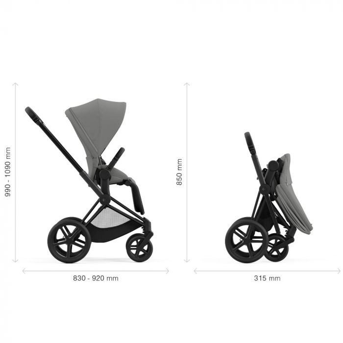 Carucior Cybex Priam 2 in 1 Mirage Grey [8]
