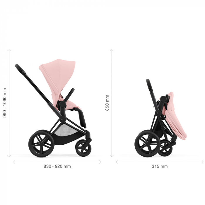 Carucior Cybex Priam 2 in 1 Peach Pink [8]