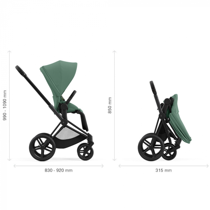 Carucior Cybex Priam 3 in 1 Leaf Green [8]