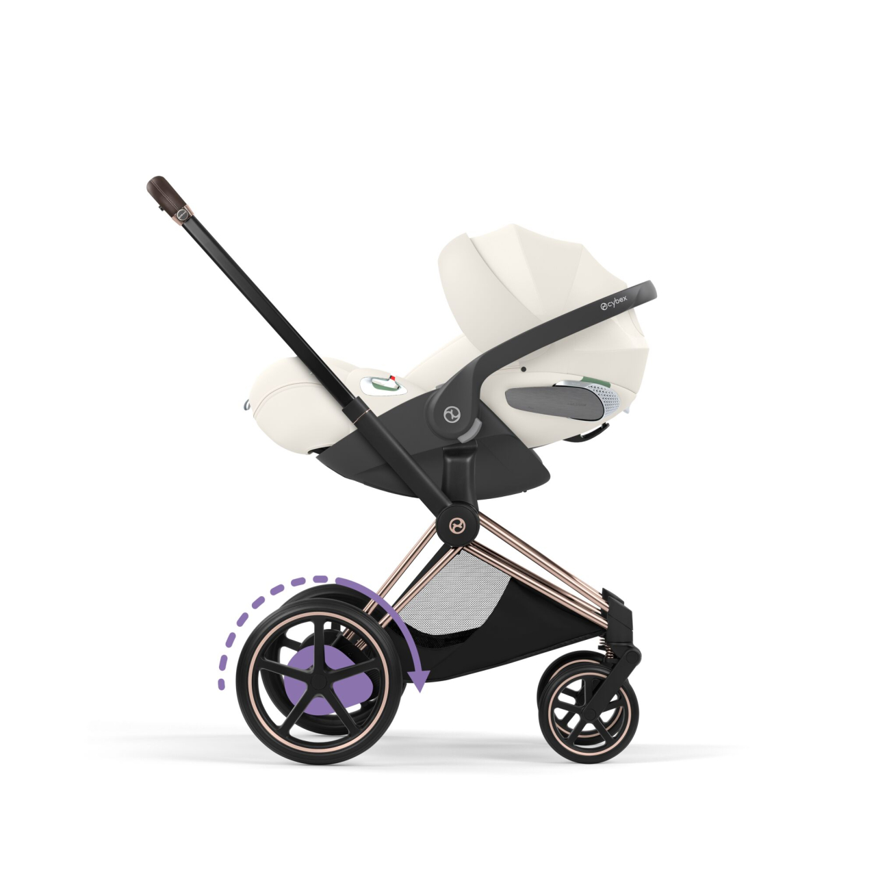 Carucior Cybex e-Priam Style Off White 3 in 1 [8]