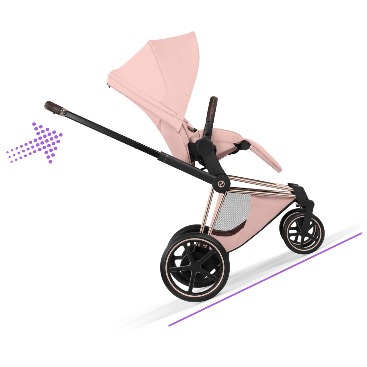 Carucior Cybex e-Priam Style Peach Pink 2 in 1 [7]