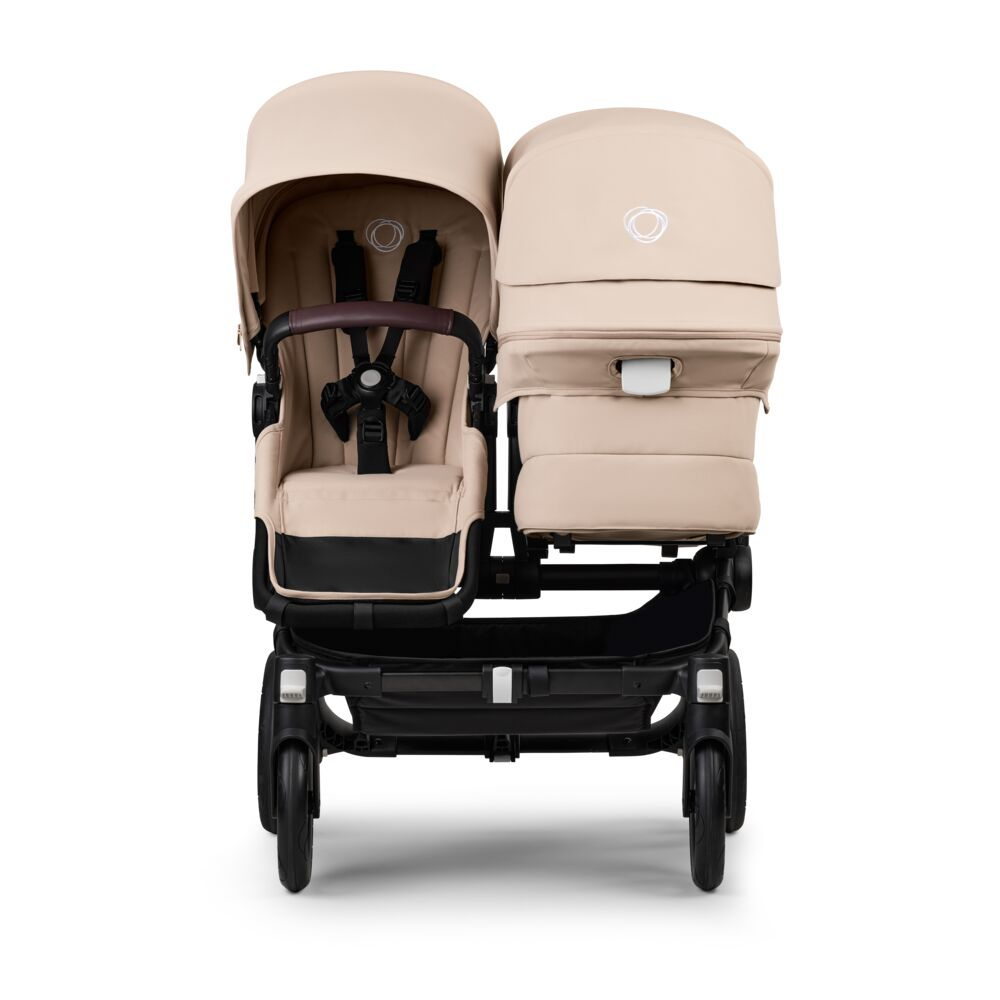 Carucior dublu Bugaboo Donkey 5 Duo Black/Desert Taupe [2]