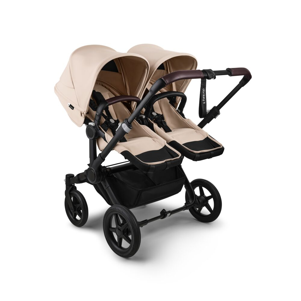 Carucior dublu Bugaboo Donkey 5 Duo Black/Desert Taupe [6]