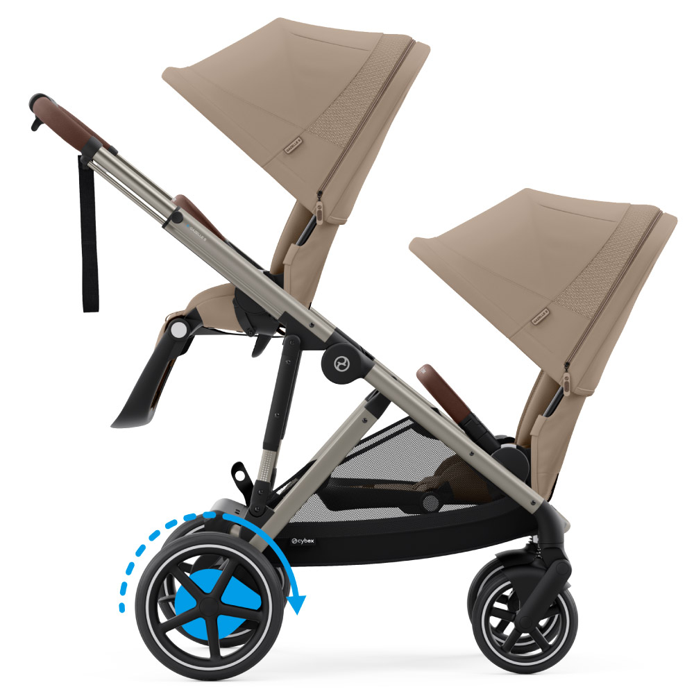 Carucior gemeni Cybex e-Gazelle S Almond Beige [3]