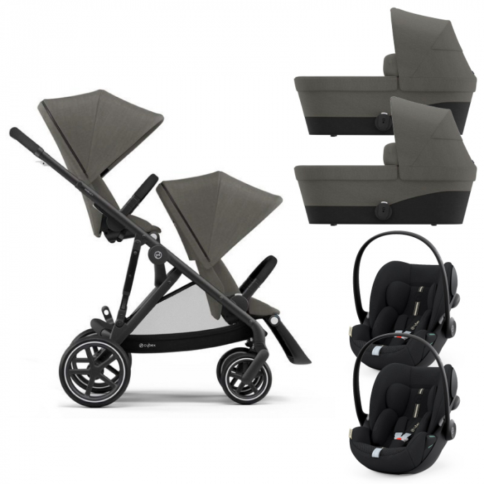 Carucior gemeni Cybex Gazelle S Black Soho Grey