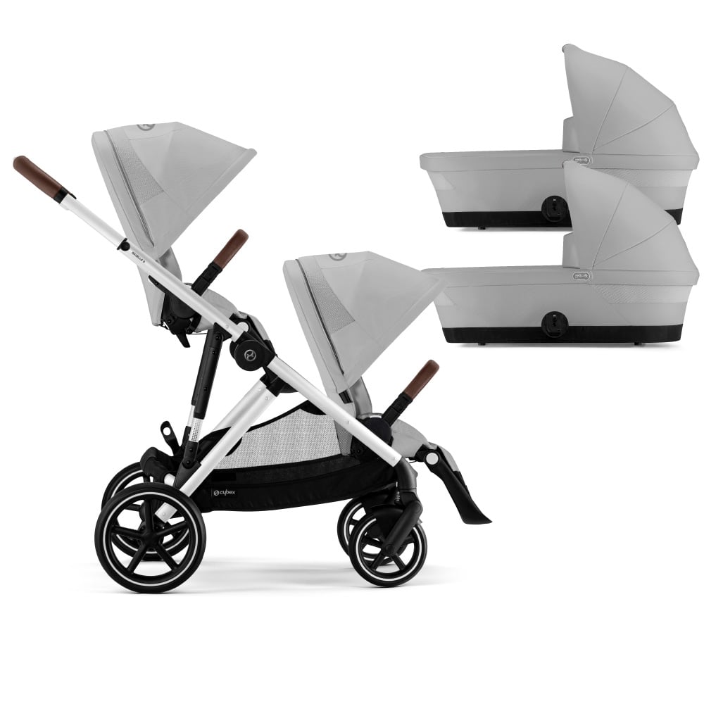 Carucior gemeni Cybex Gazelle S Silver Lava Grey